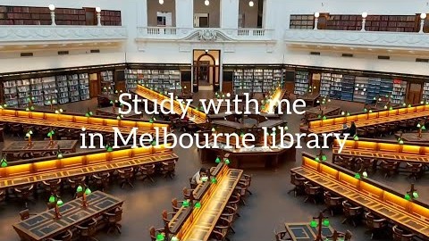 ???? Study with me in Melbourne library   (50 minutes study) 멜버른 도서관에서 같이 공부해요. 50분 공부하고 10분 쉬기